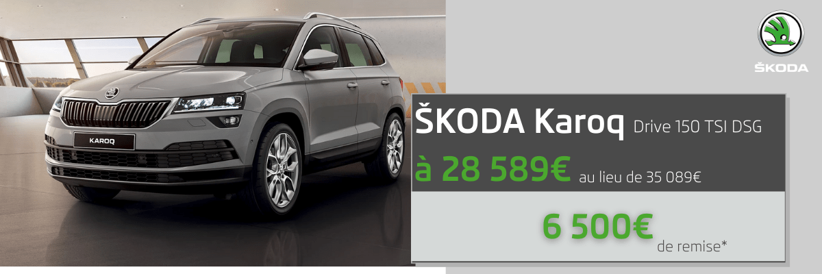 6500€ de remise sur votre ŠKODA Karoq cela ne se refuse pas !